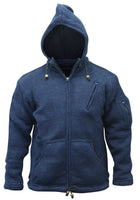 1 x RAW Customer Returns SHOPOHOLIC FASHION Men s Hippie Sweatshirt with Detachable Hood Blue, XL  - RRP €67.99