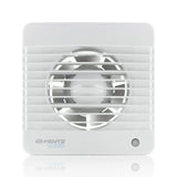 1 x RAW Customer Returns VENTS Silenta MTH K 100 mm wall fan Adjustable overrun timer humidity sensor Quiet operation Bathroom fan with hygrostat Integrated overheating protection UV-resistant plastic - RRP €41.91