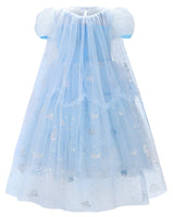 3 x Brand New JerrisApparel Princess Dress for Children Sequin Carnival Costume 150, Blue  - RRP €80.97