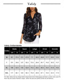 1 x RAW Customer Returns Vafoly blouses for women spring fashion 2022, women s tunic tops Henley V neck women s 3 4 sleeve top and tunic business clothing shirts work wear multicolored black XXL - RRP €33.26