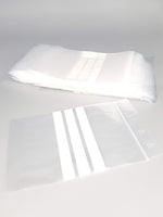 1 x RAW Customer Returns Ziplock Bags 3 White Strips Pack of 100 50 Micron 140 x 220mm  - RRP €8.9