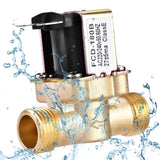 1 x RAW Customer Returns Jadeshay Solenoid Valves, 1 2 Solenoid Valve 220V AC Normally Closed Electric Solenoid Valve Brass for Water Control - RRP €17.45