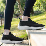 1 x Brand New Sosenfer Slip on Sneakers Women s Without Laces Sports Shoes for Women Mesh Sneakers Casual Shoes Black 41 - RRP €60.0