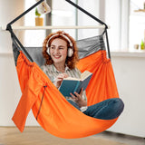 1 x RAW Customer Returns Chihee Hanging Chair Parachute Nylon Hammock Chair Portable Lightweight and Large Swing Chair - Max 250KG - Foldable Metal Spreader Bar Strong Webbing and Carabiner - Outdoor Indoor Camping - RRP €32.3