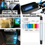 1 x RAW Customer Returns Aquarium UV light water clarifier algae clear green clean home UV sterilizer lamp kitchen UV sterilization lamp dog house bacteria killer UV lamp for filter tank pond swimming pool 9W 26cm length  - RRP €23.18