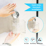 1 x Brand New Shower shelf suction cup, toothbrush holder suction cup shower shelf without drilling with suction cup removable bathroom organizer transparent wall shelf for kitchen bathroom soap shampoo wall shelf kitchen utensils - RRP €13.1