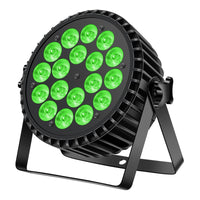 1 x RAW Customer Returns Ukfog 200W 18 LED Par Spotlight 8CH Par LED Light RGBW DMX Strobe Sound Active Mode LED Stage Lights Spotlight Disco Light Party Light for Wedding Parties Church Club DJ Live Show - RRP €69.99