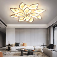 1 x RAW Customer Returns Sky angle LED ceiling light with remote control, dimmable bedroom lamp, creative flower shape design living room ceiling light 3 heads 49cm 19.3in  - RRP €60.48