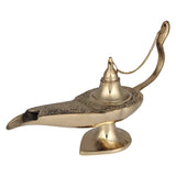 1 x RAW Customer Returns JMD Handcrafted Brass Aladdin Genie Lamps Incense Burners 12-Inch  - RRP €32.51