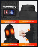 1 x RAW Customer Returns KEMIMOTO Heated Vest Men with 9600mAh Battery, Heated Vest with Ear Heating, 5 Heating Zones and 3 Adjustable Heat Levels, USB Electric Heating Vest for Hiking, Fishing, Motorcycle, Outdoor - RRP €34.99