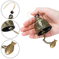 1 x RAW Customer Returns Peohud 6 Pieces Fengshui Bell, Vintage Wind Bell, Lucky Charm Wind Chime, Lucky Dragon Fish Buddha Hanging Bell for Home Garden Patio Car Doorbell or Decoration - RRP €11.4