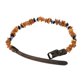 1 x Brand New BalticAmberLand Amber Necklace Dog Pet Collar made of Baltic Amber - Collar made of Amber and Amethyst for Dogs and Cats - against fleas and ticks 60-65cm  - RRP €24.9