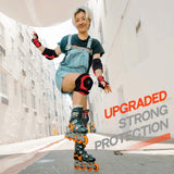 3 x Brand New BOSONER Skateboard Protector Set for Children, Teenagers and Adults, 6 in 1 Children s Skateboard Protectors Protective Kit with Knee Pads Elbow Pads Wrist Wrists for Skateboard, Scooter, Skates, BMX - RRP €90.0