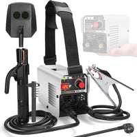 1 x RAW Customer Returns Weytoll welding machine, MMA IGBT 120A inverter welding machine, specifications from 1.0-5.0 mm, multiple protection functions, digital LCD display, with welding mask and wire brush, compact and lightweight - RRP €77.7