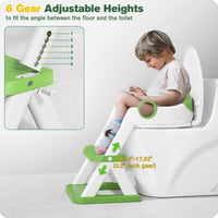 1 x RAW Customer Returns Rabb 1st toilet ladder for children, upgraded children s toilet for boys and girls, 2-in-1 children s toilet seat with stairs, splash-proof and non-slip footboard. - RRP €39.66