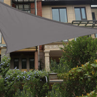 1 x RAW Customer Returns HAIKUS Awning Waterproof Triangular 3x3x3m Sun Protection Water-Repellent Premium PES Polyester with UV Protection for Balcony Garden Patio Cream - RRP €23.3