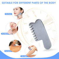 1 x Brand New Facial Tool Gua Sha,Terahertz Massage Scraping Comb Guasha Lightweight Portable Energy Stone Scraping Massage Tool For Shaving V Face Beauty - RRP €28.18