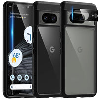 1 x RAW Customer Returns TAURI 5 in 1 for Google Pixel 8 Case, Mobile Phone Case for Google Pixel 8 Case, with 1 Mobile Phone Case 2 Pieces TPU Film 2 Pieces Camera Protection, Anti-Yellow Shockproof 360 Degree Protective Case - Black - RRP €19.99