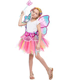 7 x Brand New Spooktacular Creations Pink Rainbow Fairy Princess Costume for Girls Dress Up with Tutu Dress and Accessories, XS 3-4 Years  - RRP €112.91