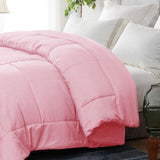 1 x RAW Customer Returns Yebeda duvet for 4 seasons in 200 x 200 cm, light, warm and super soft all-season quilt, pink - RRP €34.99