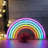 1 x RAW Customer Returns Rainbow LED Neon Signs Art Colorful Neon Lamp Night Lights Indoor Wall Decor for Home Party Anniversary Valentine s Day Gifts Bedroom Decoration - RRP €16.99