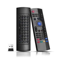 1 x RAW Customer Returns 2.4G Air Mouse Remote Control, Universal Remote Control Air Mouse Remote with Keyboards and Mouse Function for Android TV Box, Smart TV, Projector, Laptop, HTPC, Media Player, Android, Windows, OS, Linux - RRP €18.85