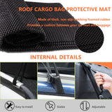 1 x RAW Customer Returns SMONTER roof box, 520L 18.5 cubic feet foldable roof box for car, 100 waterproof roof box for car, roof rack bag for all cars with without luggage rack, orange - RRP €62.02