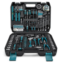 1 x RAW Customer Returns Sundpey Tool Case Filled 281pcs - Portable Complete Tool Sets for Men and Women Tool Case with Socket Wrench Set - RRP €69.99