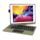 1 x RAW Customer Returns SYNCHRO case for iPad with QWERTY keyboard for 9.7 iPad 2018 6th generation - iPad 2017 5th generation - iPad Pro 9.7- iPad Air 2 1-360 rotatable keyboard with TrackPad Touchpad Apple Pencil pen holder - RRP €79.99