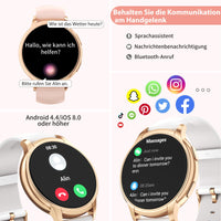 1 x RAW Customer Returns Smartwatch women with telephone function, 1.52 HD fitness watch, 110 sports modes, IP68 waterproof sports watch, heart rate SpO2 sleep monitor, step activity watch, smartwatch fitness tracker for Android iOS - RRP €39.99