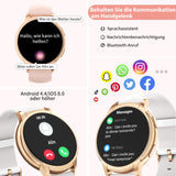 1 x RAW Customer Returns TIFOZEN Smartwatch Women with Calls, 1.52 HD IP68 Waterproof Fitness Watch, 110 Sports Modes, 24H Heart Rate SpO2 Sleep Monitor, Message Notifications, for Android iOS, Rose Gold - RRP €39.99