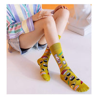 1 x RAW Customer Returns Jeasona Colorful Women s Socks 39-42 Funny Cotton Colored Suit Socks for Women 12 Pairs 367A  - RRP €15.43