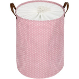 1 x RAW Customer Returns DOKEHOM 20-Inches Thickened Foldable Round Storage Laundry Baskets, Cotton Pink, L  - RRP €19.31