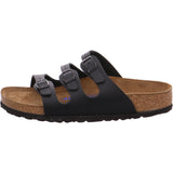 1 x RAW Customer Returns Birkenstock Florida Birko Flor, black, size 37 - RRP €94.95