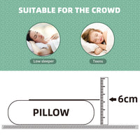 1 x RAW Customer Returns NOFFA Low Bed Pillow Pillow for Sleeping, Low Cervical Pillow 6 cm in Memory Foam for Prone, Thin and Flat Pillow for Adults 60x40cm - RRP €39.99