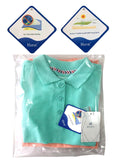 1 x RAW Customer Returns BIENZOE Girls Antimicrobial Short Sleeve 2pc Polo Set Arcadia Dahlia 6 6X - RRP €26.99