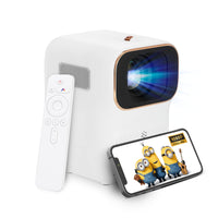 1 x RAW Customer Returns Xming Q1 SE Heyup Boxe Projector, Minions Projector, Mini 1080P Portable Projector for Home Entertainment with WiFi and Bluetooth, Video Projector with iOS Android HDMI USB PS4 Xbox and Remote Control - RRP €95.41