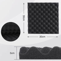 1 x RAW Customer Returns AUSLET-36 pieces acoustic panels for rooms, 30 x 30 x 3 cm egg crate foam panels, sound insulation acoustic foam for ceilings, sound-absorbing wall panels for gaming, soundproof foam panels for walls. - RRP €38.99