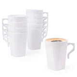 1 x RAW Customer Returns MATANA 50 White Hard Plastic Coffee Cups, 255ml - Coffee, Tea, Chocolate, Hot Cold Drinks - Stable Reusable - Camping, Weddings, Picnics, BBQs, Outdoor Events, Parties - RRP €34.99