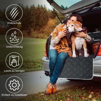 1 x RAW Customer Returns CALIYO dog trunk protection, waterproof dog blanket for cars, trunk protection mat for dogs, station wagons, vans and SUVs, trunk blanket for dogs with bumper protection, extra strong padding. - RRP €30.95