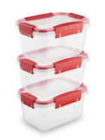 1 x RAW Customer Returns Ganter May Butterfly - Set of 3 x 0.75L food storage containers with lids, airtight meal prep boxes, -40 to 100 degrees, BPA free plastic, Tupperware containers, microwave dishes, freezer containers, for dishwashers - RRP €14.94