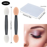 7 x Brand New Sponge Eyeshadow Brush, Disposable Eyeshadow Applicator, 100pcs Eyeshadow Brush Sponge, Mini Plastic Boxes, Sponge Makeup Brush, Applicator Tool Set for Women and Girls, Butyeak - RRP €42.28