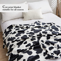 10 x Brand New MAST DOO Cow Pattern Throw Blanket, Super Soft Fleece Plush Sofa Blanket, Lightweight, Comfortable, Fluffy and Warm Comforter Travel Blanket, Suitable for Adults, Kids - RRP €229.9