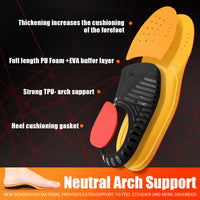 1 x RAW Customer Returns TOPSOLE Orthopedic Insoles Arch Support Insole Heel Spur Inserts for Flat Feet Plantar Fasciitis Comfort Work Boot Shoe Insoles - RRP €24.99