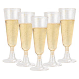 1 x RAW Customer Returns AKOLAFE Set of 100 Champagne Glasses, Plastic BPA Free Reusable Stackable Glasses for Weddings Birthdays Parties Rose Gold  - RRP €34.44