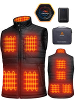 1 x RAW Customer Returns GOTOBI men s heating vest with 16000 mAh power bank - heated vest with 9 heating zones and 3 adjustable temperatures, heated vest for outdoor activities cycling, L, noir - RRP €88.22