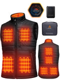 1 x RAW Customer Returns GOTOBI men s heating vest with 16000 mAh power bank - heated vest with 9 heating zones and 3 adjustable temperatures, heated vest for outdoor activities cycling, L, noir - RRP €88.22