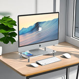 1 x RAW Customer Returns ONEGenug Acrylic Monitor Stand for Desk, Sturdy Acrylic Laptop Stand Acrylic Monitor Riser for Laptop Computer PC Printer, Monitor Stand for Office Home 15.7 x 7.9 inch  - RRP €23.58