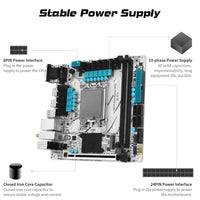 1 x RAW Customer Returns SHANGZHAOYUAN H610 Mainboard Mini ITX LGA 1700 Motherboard for Intel 12th 13th gen Core i3 i5 i7 i9 Pentium Xeon Processors 2 DDR4, SATA 3.0, USB 3.2, NVME M.2, 2.5Gb LAN, PCIe 4.0  - RRP €100.84