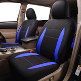 1 x RAW Customer Returns Flying Banner Complete Set of Universal Polyester Airbag Compatible Seat Covers Blue  - RRP €33.99